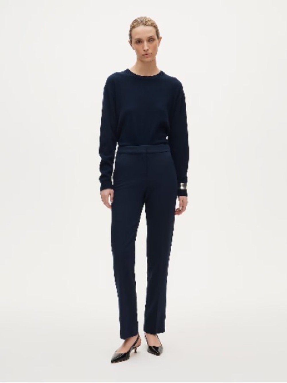 NWT J. Crew Navy Kate Wool-blend Tall Trousers